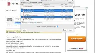 How to Merge PDFs Chrome Browser