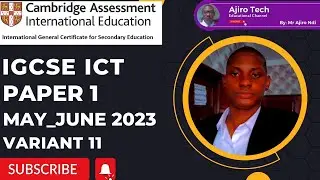 IGCSE ICT Paper 1 Theory May June 2023 Variant 11 (0417/0983)