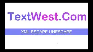 XML Escape Unescape Convertor