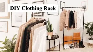 HOW TO BUILD A CLOTHING RACK | DIY | UNDER $12 WITH PVC PIPE | INDUSTRIAL | before+after | MAY NUNEZ