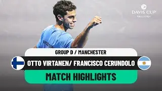 Otto Virtanen v Francisco Cerundolo | Finland v Argentina Davis Cup 2024 Finals Group Stage