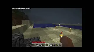 Minecraft Alpha 000 episode 3 test final WARNING FLASHING LIGHTS