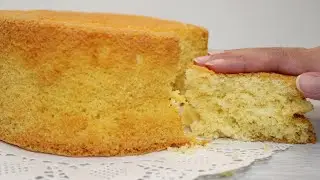 Vanilla Sponge Cake / No Oil And No Milk!