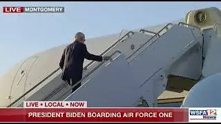 Biden again stumbled on the ladder of the plane