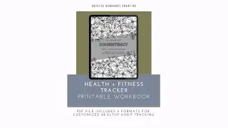 Consistency Health + Fitness Custom Printable Journal