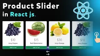 Responsive product slider in React js | MultiItem E-Commerce Product Slider | Touch slider Swiper js