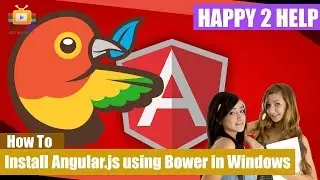 How to install angularjs using bower package manager in windows