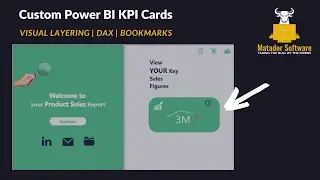 Create Powerful Custom Power BI KPI Cards | DAX , Bookmarks, Visual Layering