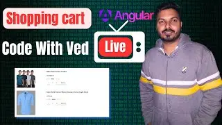 Create Shopping Cart (ecommerce) in Angular 17 | Code Live with Me | Code with Ved