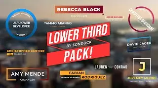 100 Lower Third Pack Promo - After Effects & Premiere Pro