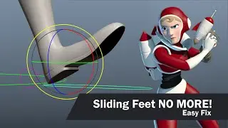 Fix sliding feet in Maya the easy way