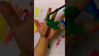 hand painting tree art🌳⭐ Birthday Candy Land Art ⭐