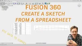 FUSION 360 Import XYZ Data - Create Curves From A Spreadsheet