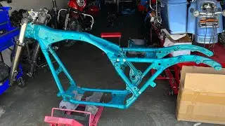 FINALLY PICKED UP 2019 STREET GLIDE FRAME FROM POWDERCOAT!!