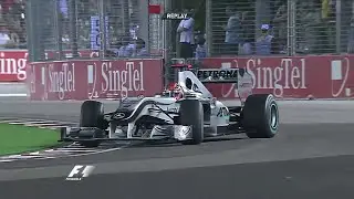 Michael Schumacher Mega Slide - 2010 Singapore GP