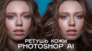 Ретушь кожи в Photoshop используя AI