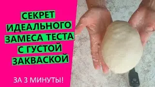 Как избежать 😵КОМОЧКОВ ПРИ ЗАМЕСЕ теста с густой закваской? Ликвидируем непромесы!