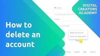 How to cancel a subscription and delete an account
