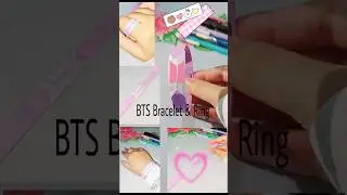 How to make BTS Bracelet & Ring| BTS craft | BTS diy #origami#viral#shorts