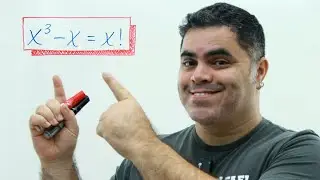 🤯 Uma EQUAÇÃO CÚBICA COM FATORIAL Interessante! Você consegue resolver?