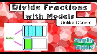 Dividing Fraction Models Unlike Denominators