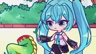 Innocent Miku😭 in Gacha Club Animation