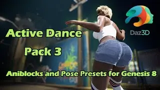 Active Dance Pack 3. Dance animation for Daz Studio´s Genesis 8.