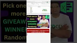 How to RANDOMLY select or pick a winner or multiple winners in Excel  | Giveaway random picker