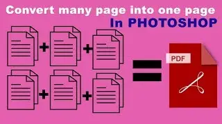 How to create multi-page PDF in Photoshop video tutorial