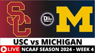 USC VS MICHIGAN LIVE 🏈 NCAAF COLLEGE FOOTBALL GAME SCORE - WEEK 4 - SEP 21, 2024