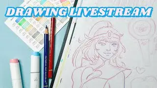 Chill & Draw Livestream | July Monthly Faves Sketchbook Spread