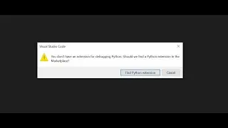 How to Fix You Don't Have an Extension for Debugging Python Error in VS Code