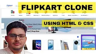 Flipkart Ecommerce Web design | using HTML CSS clone Project 100% easy - for Beginners