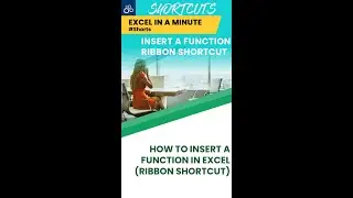 INSERT Function SHORTCUT EXCEL 