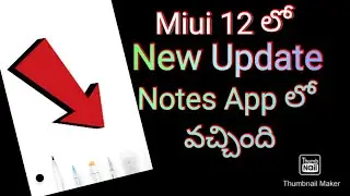 Redmi Mobiles In MIUI 12 New Update || Notes App 2.4.0 Update || IN Telugu