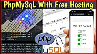 ESP32/ESP8266 phpMySqL Dashboard Controls LED's | 000webhost