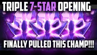 TRIPLE 7-STAR OPENING & MORE - I FINALLY PULLED THIS CHAMPION OMG!!!! - Marvel Contest of Champions