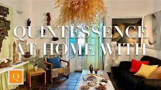 HOME TOUR | An art filled Mediterranean style 18th century apartment in Madrid