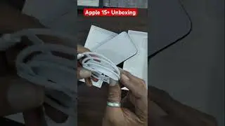 Apple 15+ Unboxing #shorts apple 15 plus review #iphonefeatures #youtubeshortsvideo #ios17