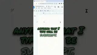 How to Do Subscript in Google Docs