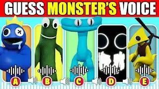 🔊 IMPOSSIBLE 🔊 Guess The Monster's VOICE! | Rainbow Friends Chapter 2 | Blue, Cyan, Green, Yellow