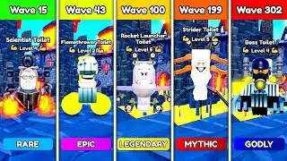 BOSS TOILET vs STRIDER vs ROCKET LAUNCHER vs FLAMETHROWER vs SCIENTIST 🔥 - Toilet Tower Defense