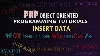 how to insert data inside database using php oop class | class wise insert data using php mysqli