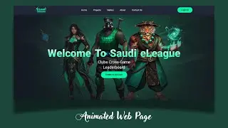 Build Animated Landing Page Design Using HTML CSS and JavaScript