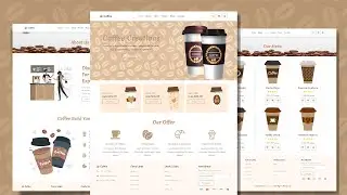 Create A Responsive Multipage Coffee Website Design - HTML / CSS / JAVASCRIPT From Scratch