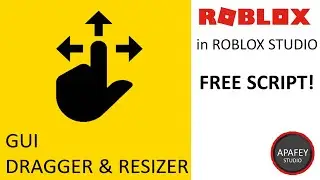 ▶ Draggable & Resizable GUI in Roblox Studio (easy 'how to' script tutorial code for beginners)