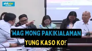 Senator Jinggoy Estrada at dating PDEA agent Morales nagkainitan sa isang Senate hearing