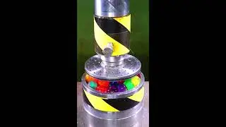 Hydraulic Press vs  1000s of BEADS #shorts #youtubeshorts #viral #foryou #shortvideo