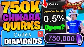 750,000 CHIKARA DEKU ONE FOR ALL QUIRK CODES IN ANIME FIGHTING SIMULATOR X