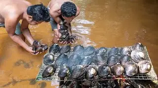 Finding Big River Clams & Cooking So Delicious In The Forest